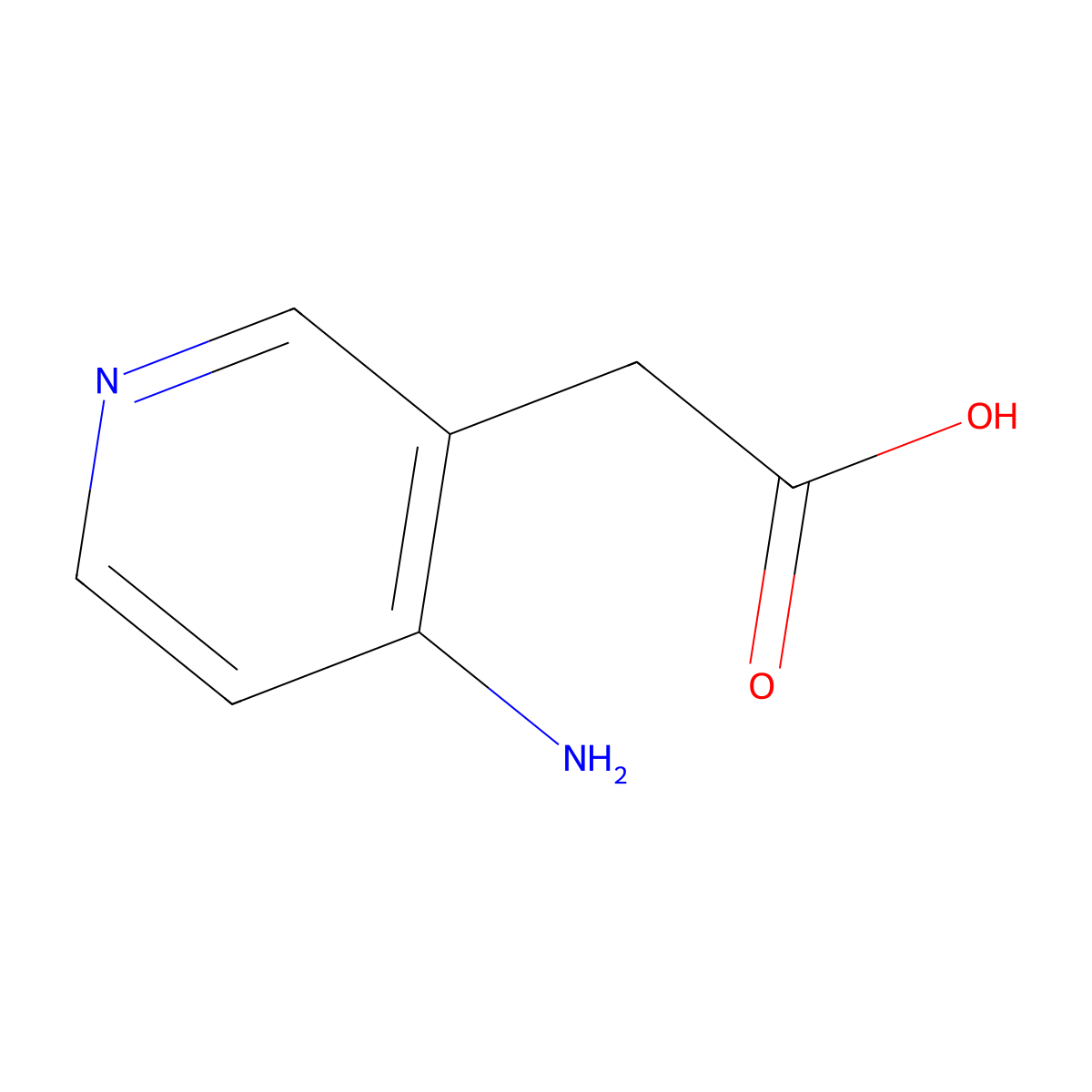 2-(4-Aminopyridin-3-yl)acetic acid molecular structure, CAS 1227570-90-2