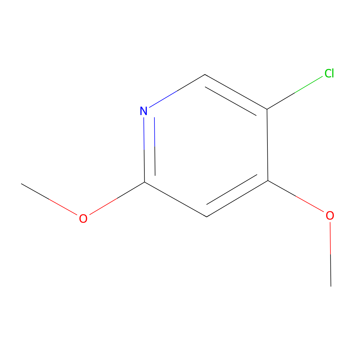 5-Chloro-2,4-dimethoxypyridine molecular structure, CAS 1227571-19-8