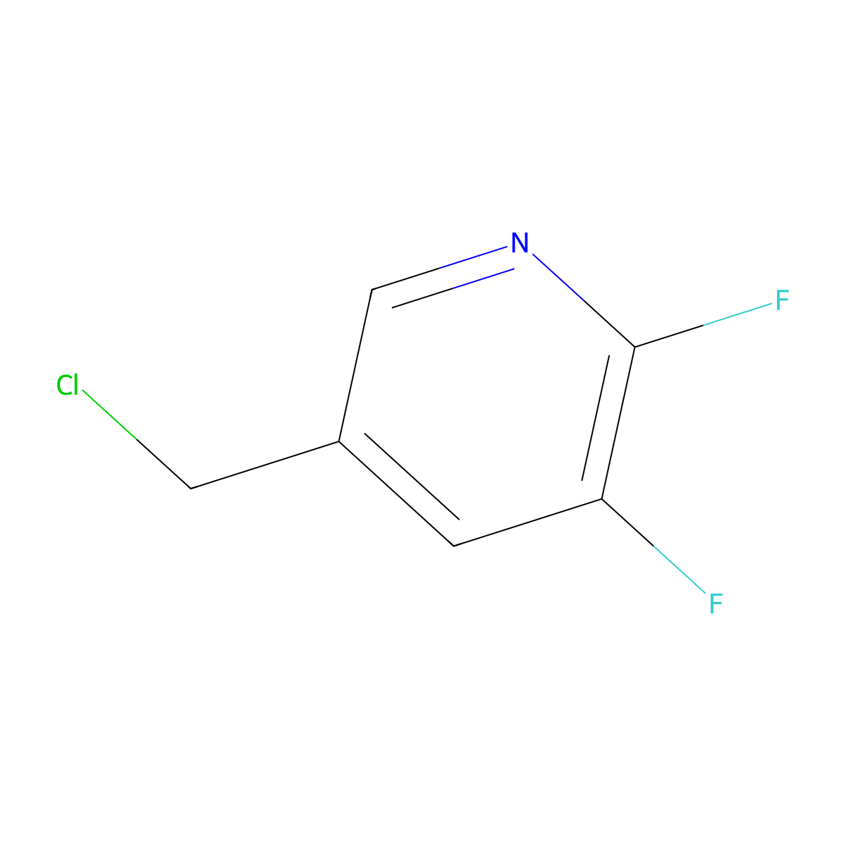 5-(Chloromethyl)-2,3-difluoropyridine molecular structure, CAS 1227574-60-8