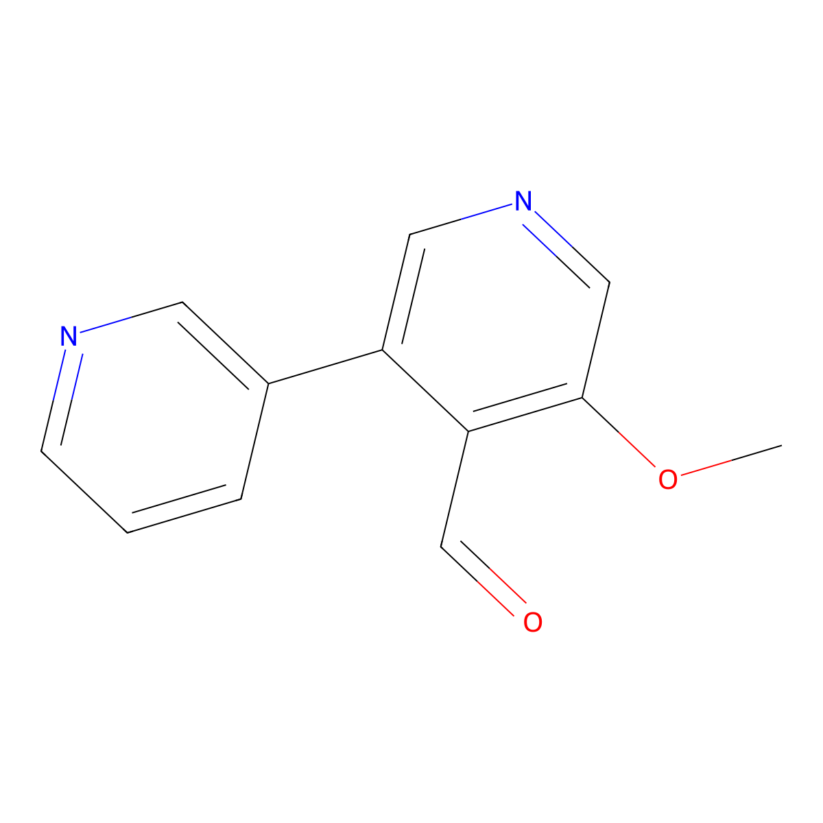 3-Methoxy-5-pyridin-3-ylpyridine-4-carbaldehyde molecular structure, CAS 1227574-62-0