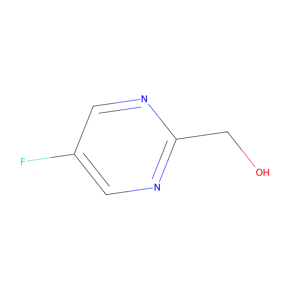 (5-Fluoropyrimidin-2-yl)methanol molecular structure, CAS 1227574-72-2