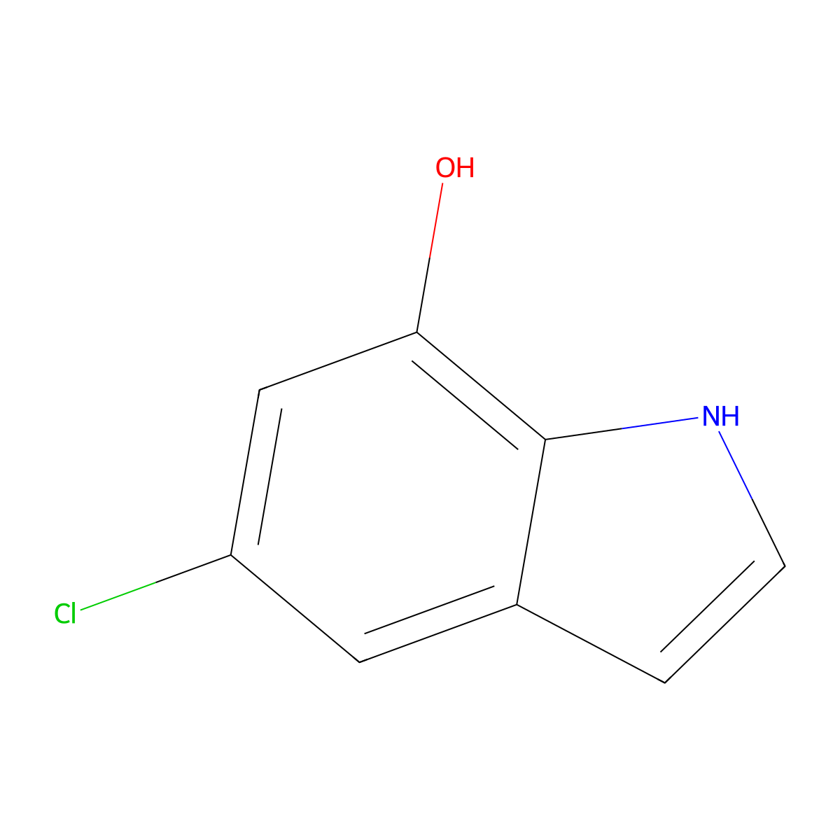 5-Chloro-1h-indol-7-ol molecular structure, CAS 1227574-91-5