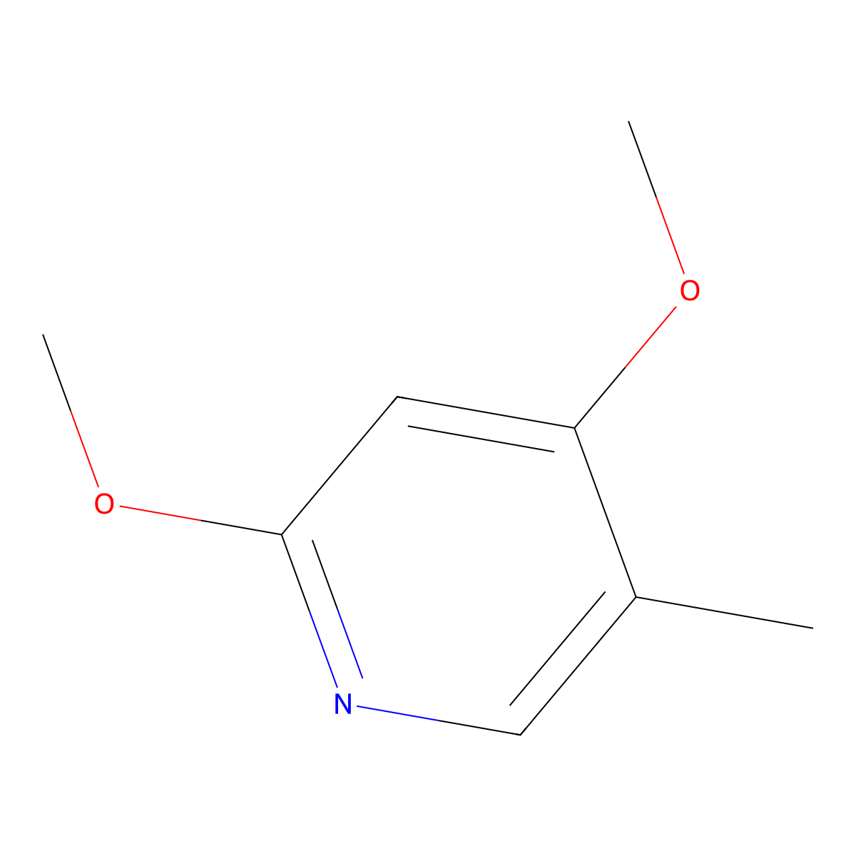 2,4-Dimethoxy-5-methylpyridine molecular structure, CAS 1227574-94-8
