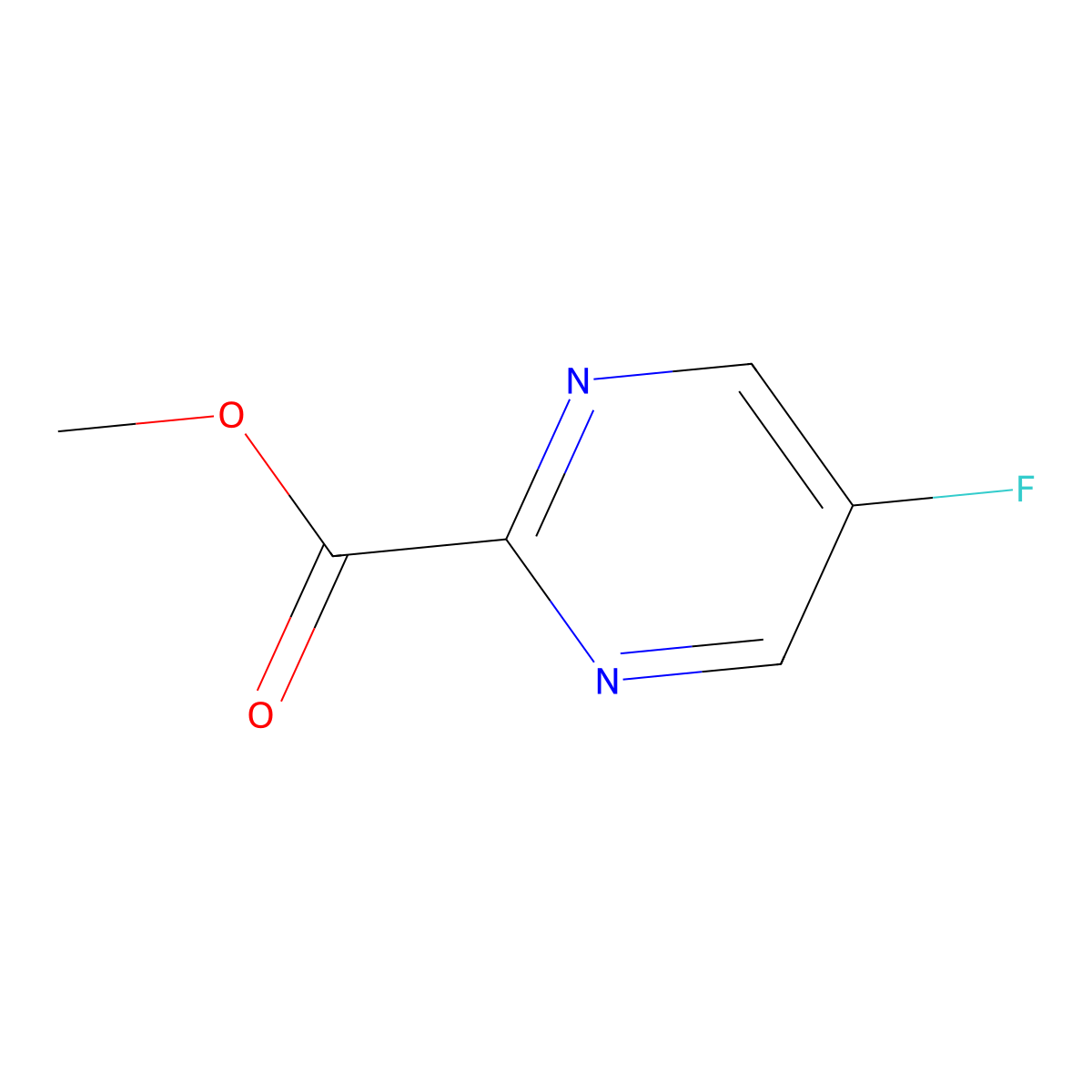 Methyl 5-fluoropyrimidine-2-carboxylate molecular structure, CAS 1227575-47-4