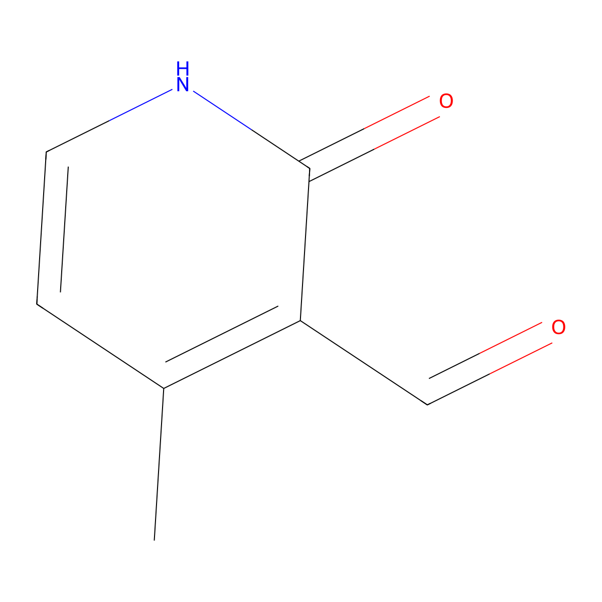2-Hydroxy-4-methylnicotinaldehyde molecular structure, CAS 1227575-77-0
