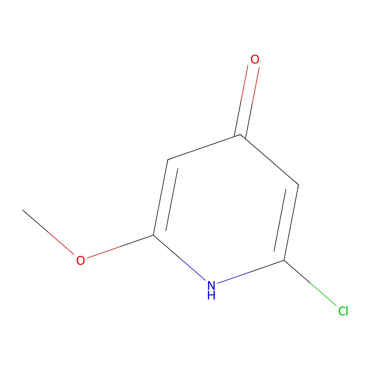 2-Chloro-6-methoxypyridin-4-ol molecular structure, CAS 1227576-03-5