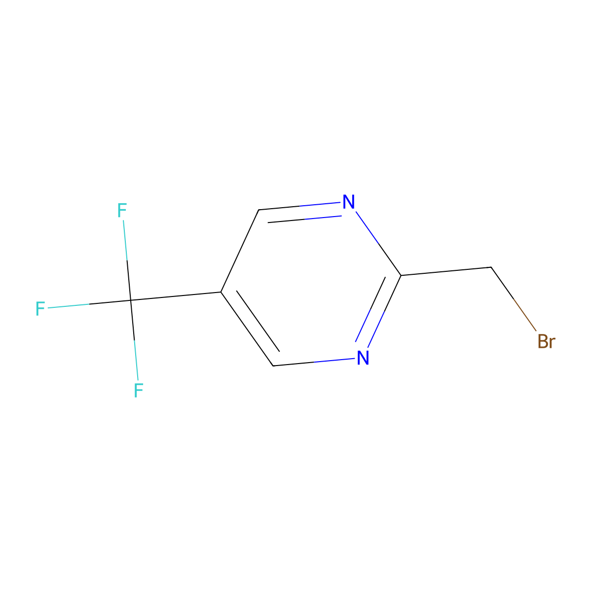 2-(Bromomethyl)-5-(trifluoromethyl)pyrimidine molecular structure, CAS 1227576-47-7