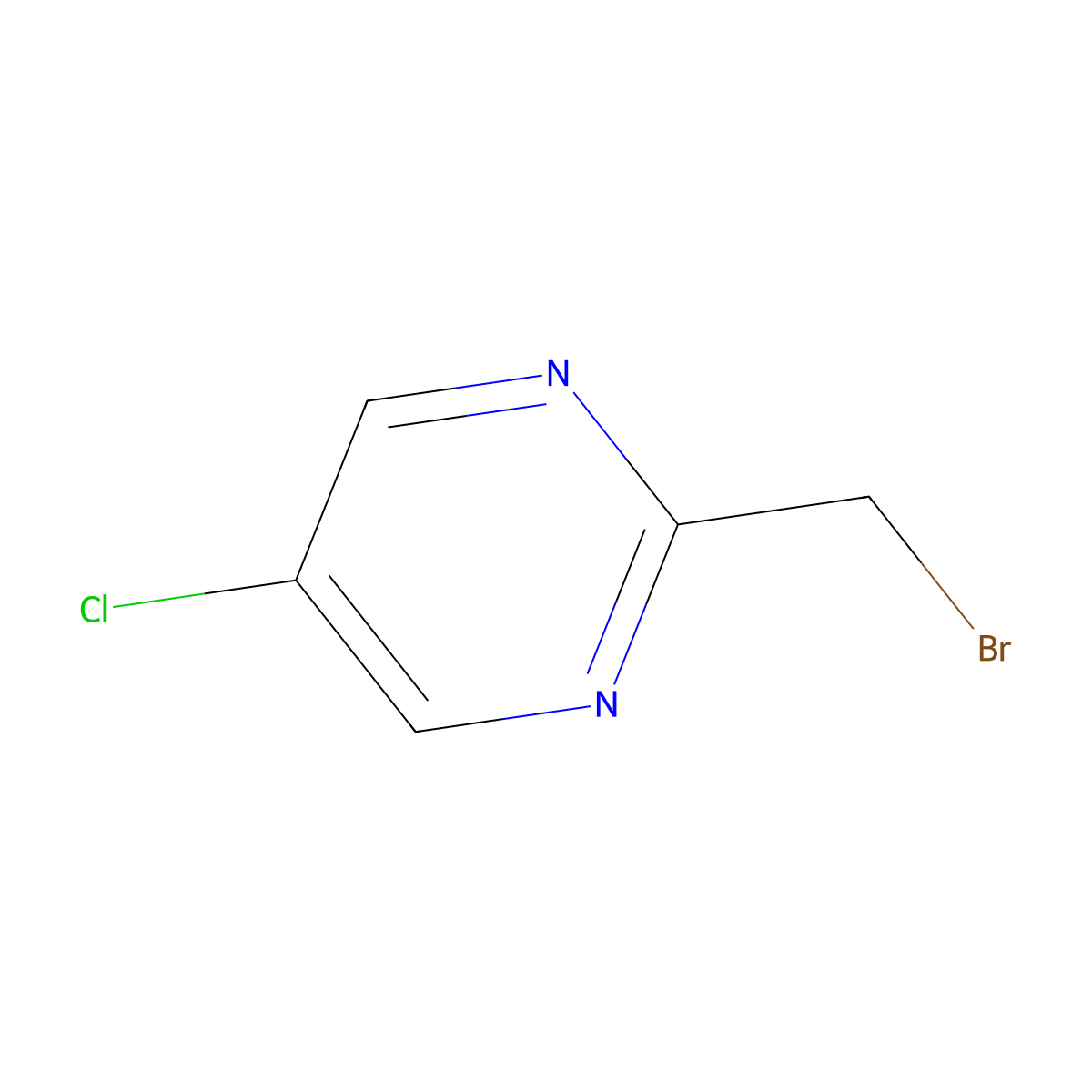 2-(Bromomethyl)-5-chloropyrimidine molecular structure, CAS 1227577-50-5
