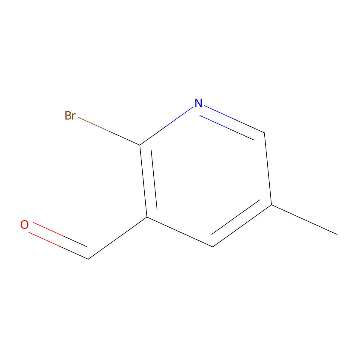 2-Bromo-5-methylnicotinaldehyde molecular structure, CAS 1227577-73-2