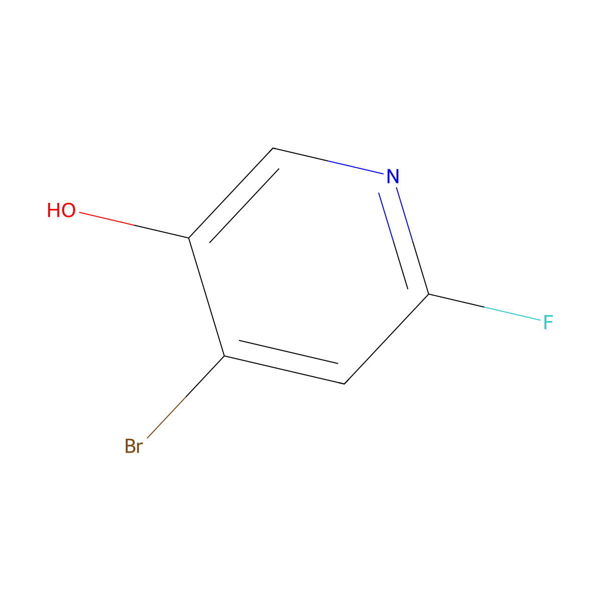 4-Bromo-6-fluoropyridin-3-ol molecular structure, CAS 1227578-23-5