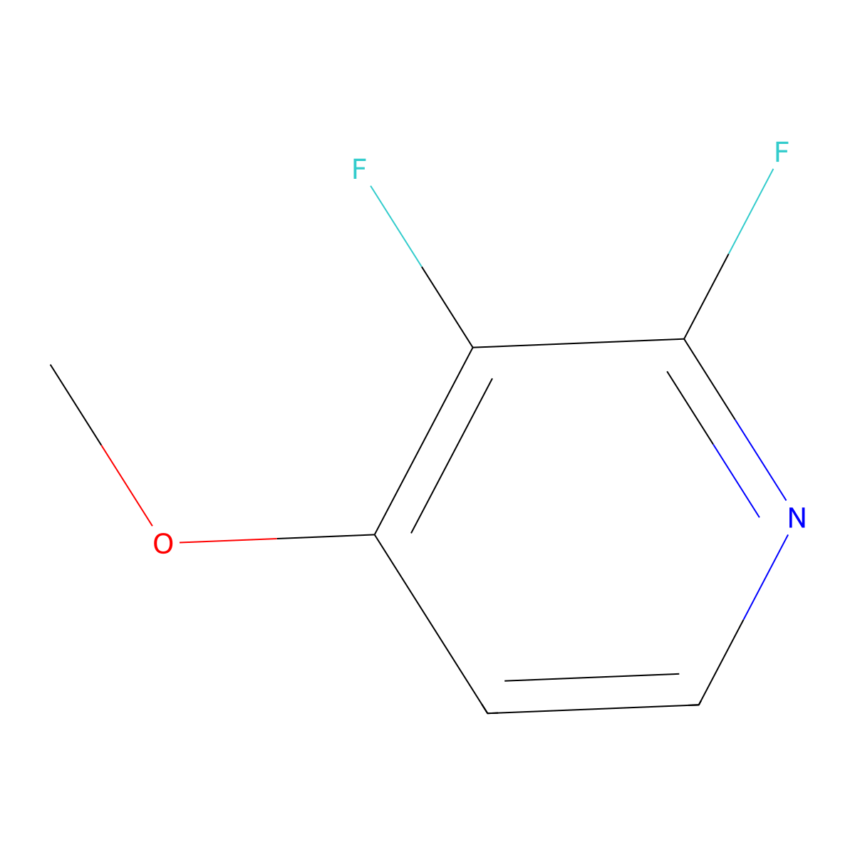 2,3-Difluoro-4-methoxy-pyridine molecular structure, CAS 1227578-88-2