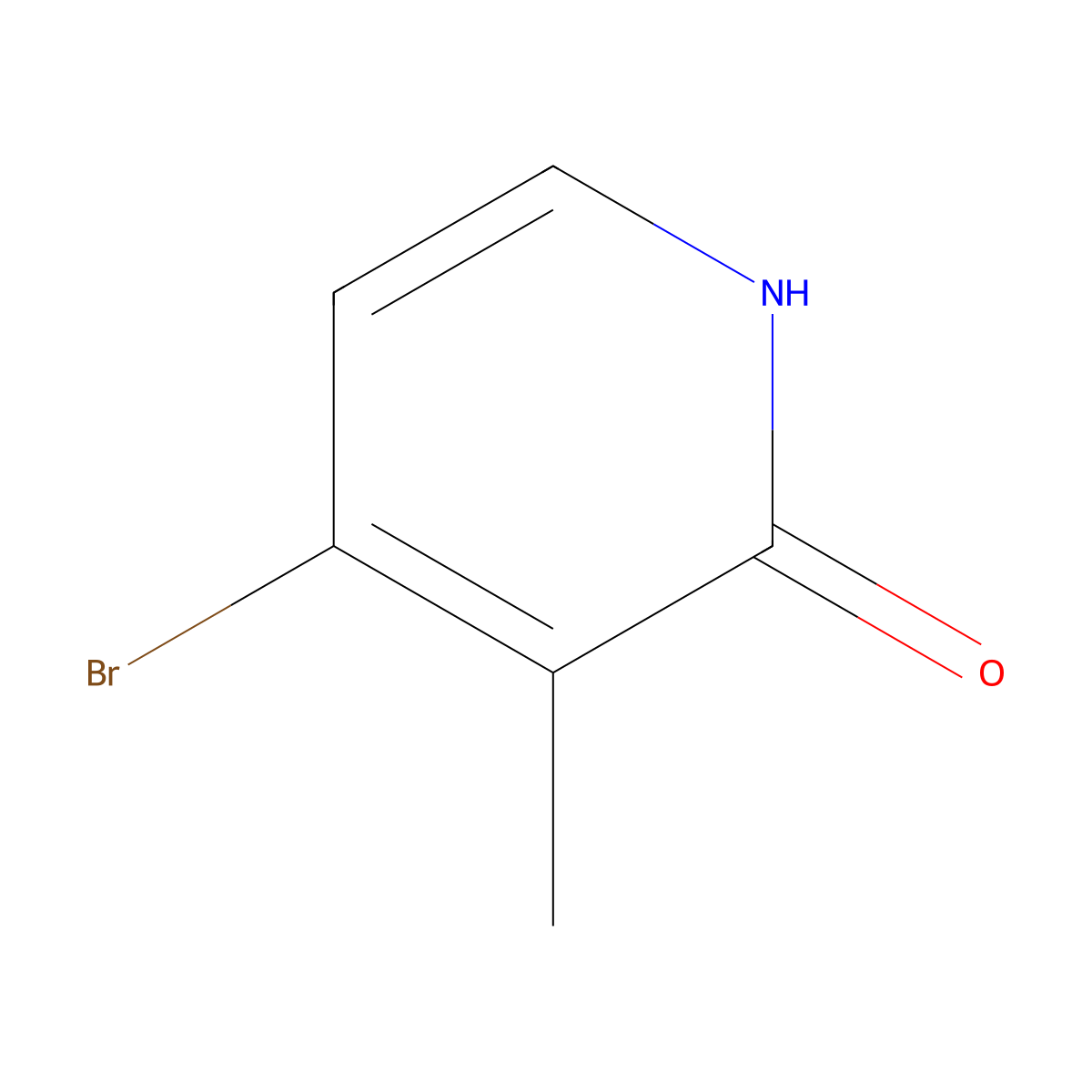 4-Bromo-3-methylpyridin-2-ol molecular structure, CAS 1227578-99-5