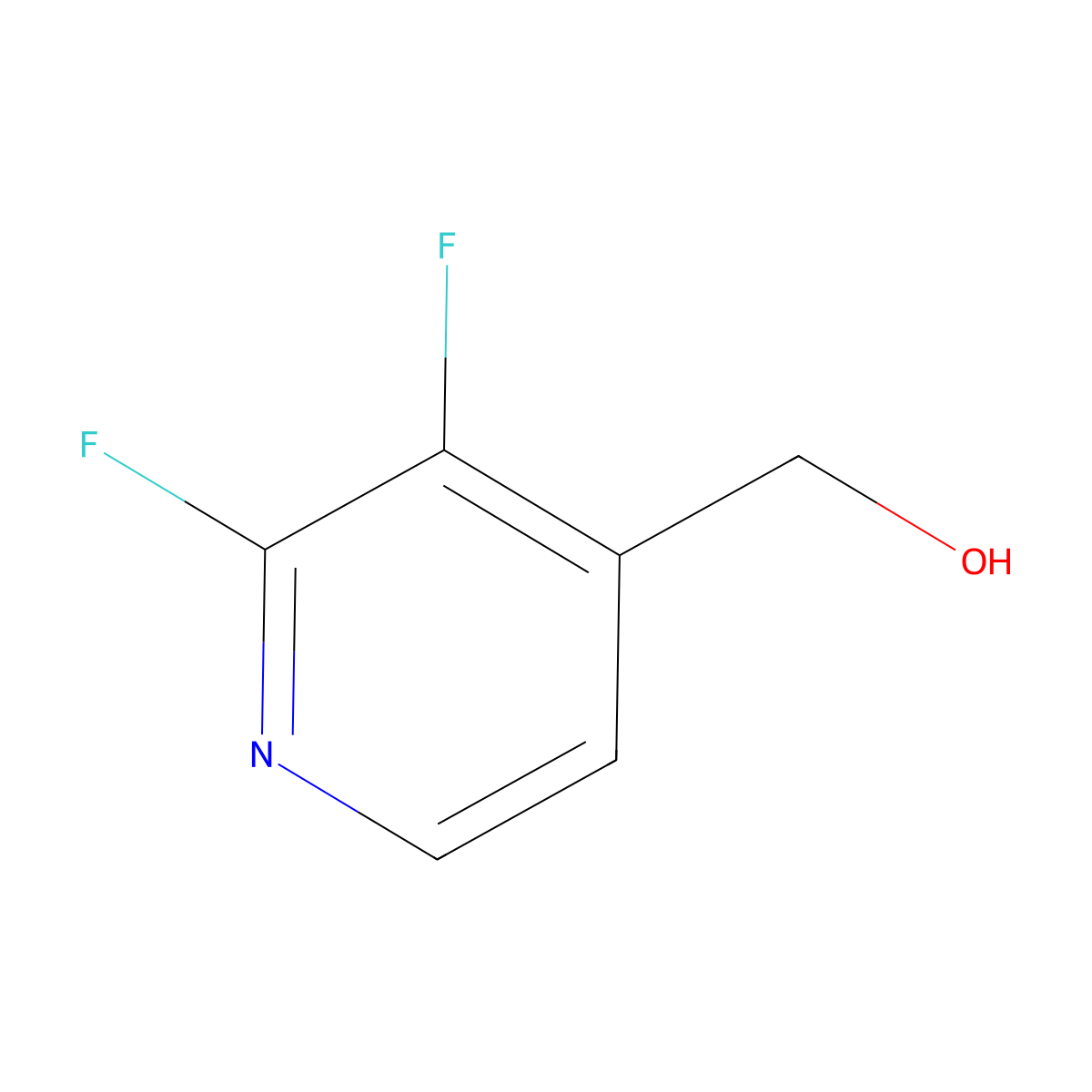 (2,3-Difluoropyridin-4-yl)methanol molecular structure, CAS 1227579-07-8