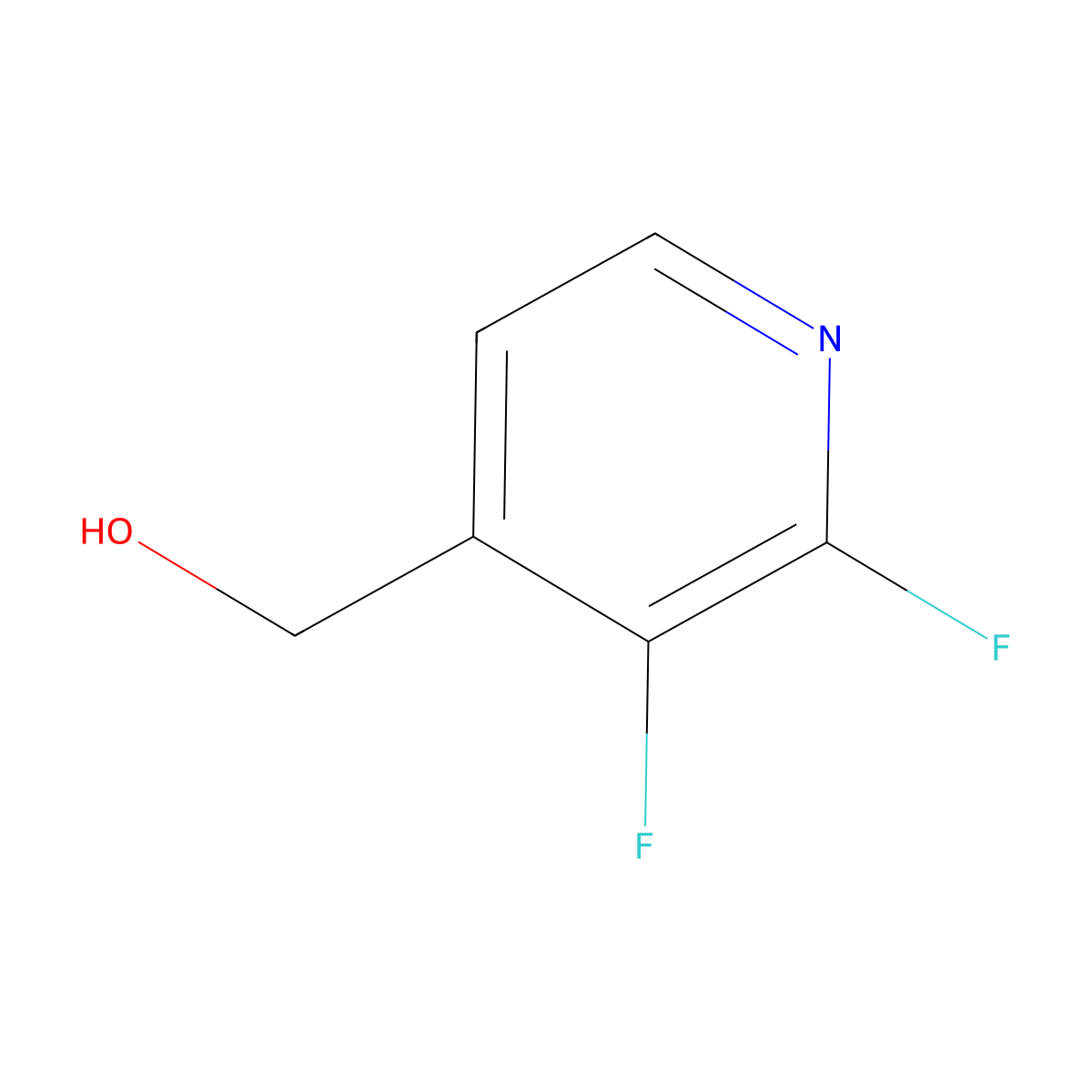 (2,3-Difluoropyridin-4-yl)methanol molecular structure, CAS 1227579-07-8