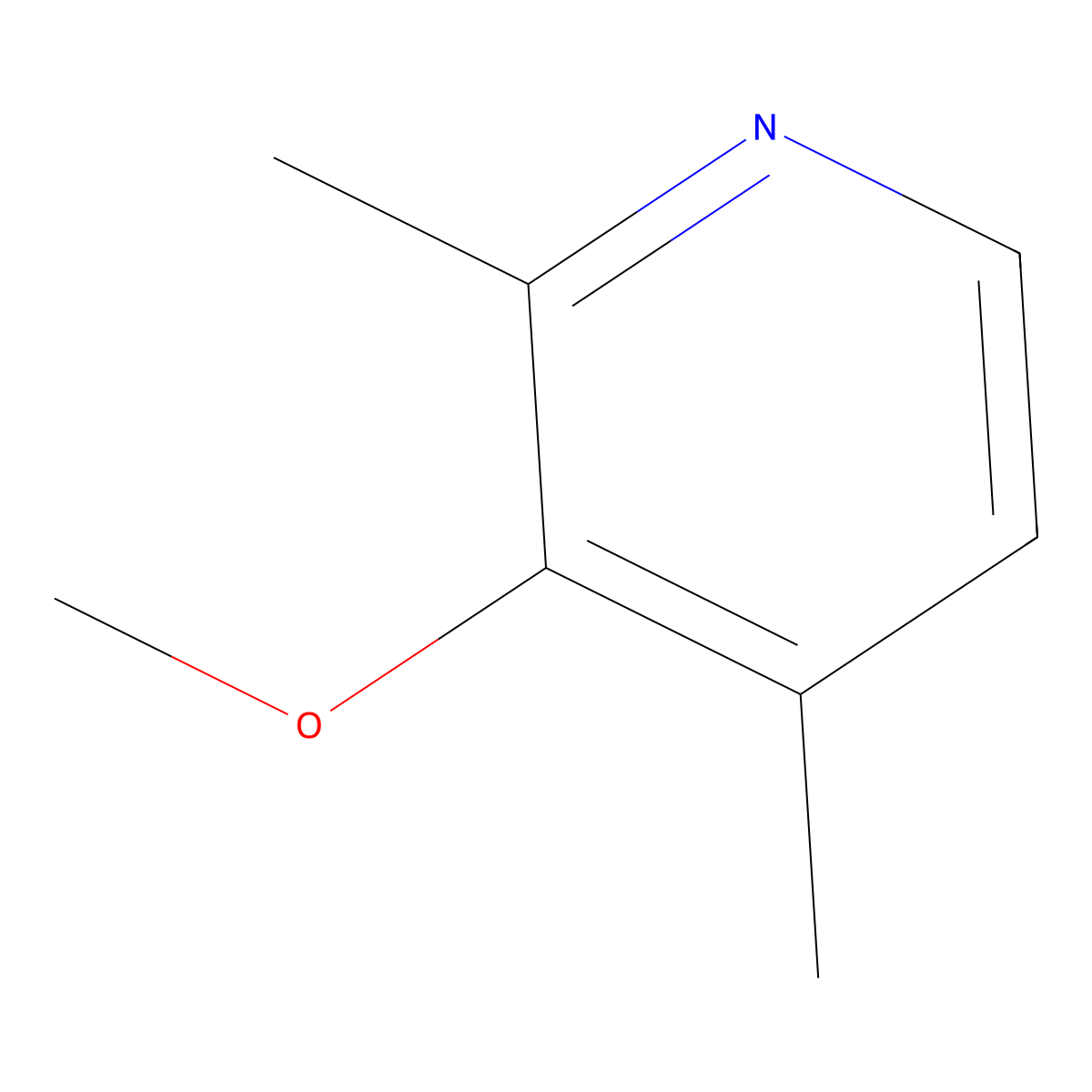 3-Methoxy-2,4-dimethylpyridine molecular structure, CAS 1227579-23-8