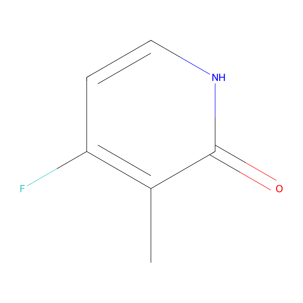 4-Fluoro-3-methylpyridin-2-ol molecular structure, CAS 1227579-44-3