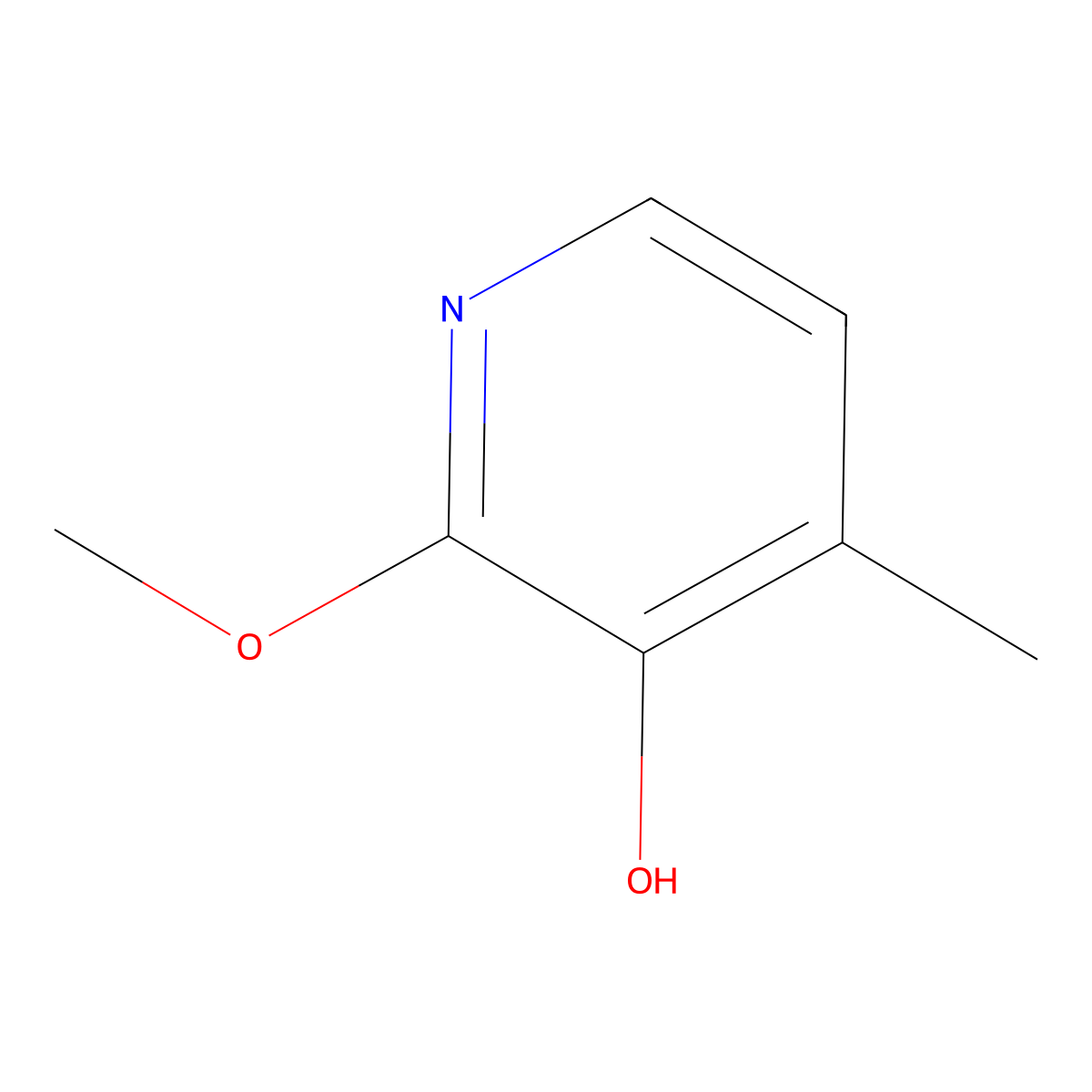 2-Methoxy-4-methylpyridin-3-ol molecular structure, CAS 1227580-14-4