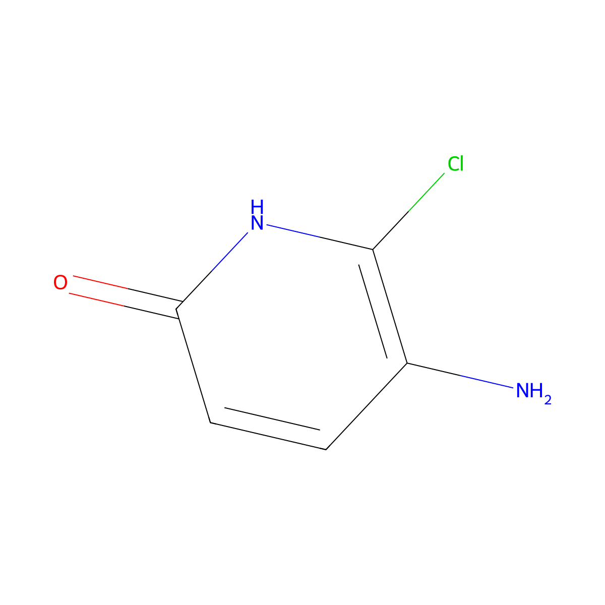5-Amino-6-chloropyridin-2-ol molecular structure, CAS 1227581-42-1