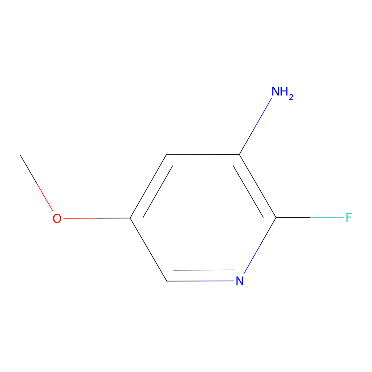 2-Fluoro-5-methoxypyridin-3-amine molecular structure, CAS 1227581-69-2