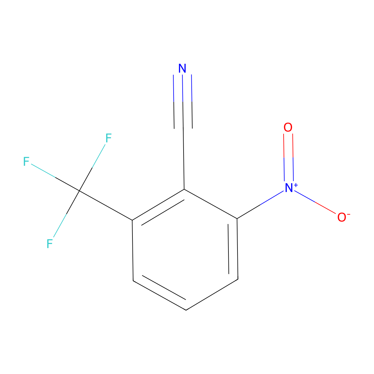 2-Nitro-6-(trifluoromethyl)benzonitrile molecular structure, CAS 1227581-80-7