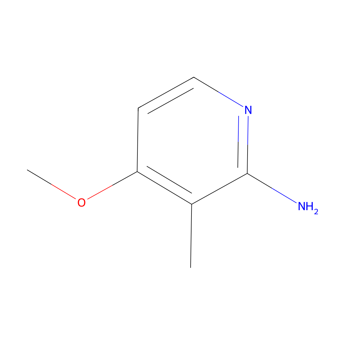 4-Methoxy-3-methylpyridin-2-amine molecular structure, CAS 1227581-87-4