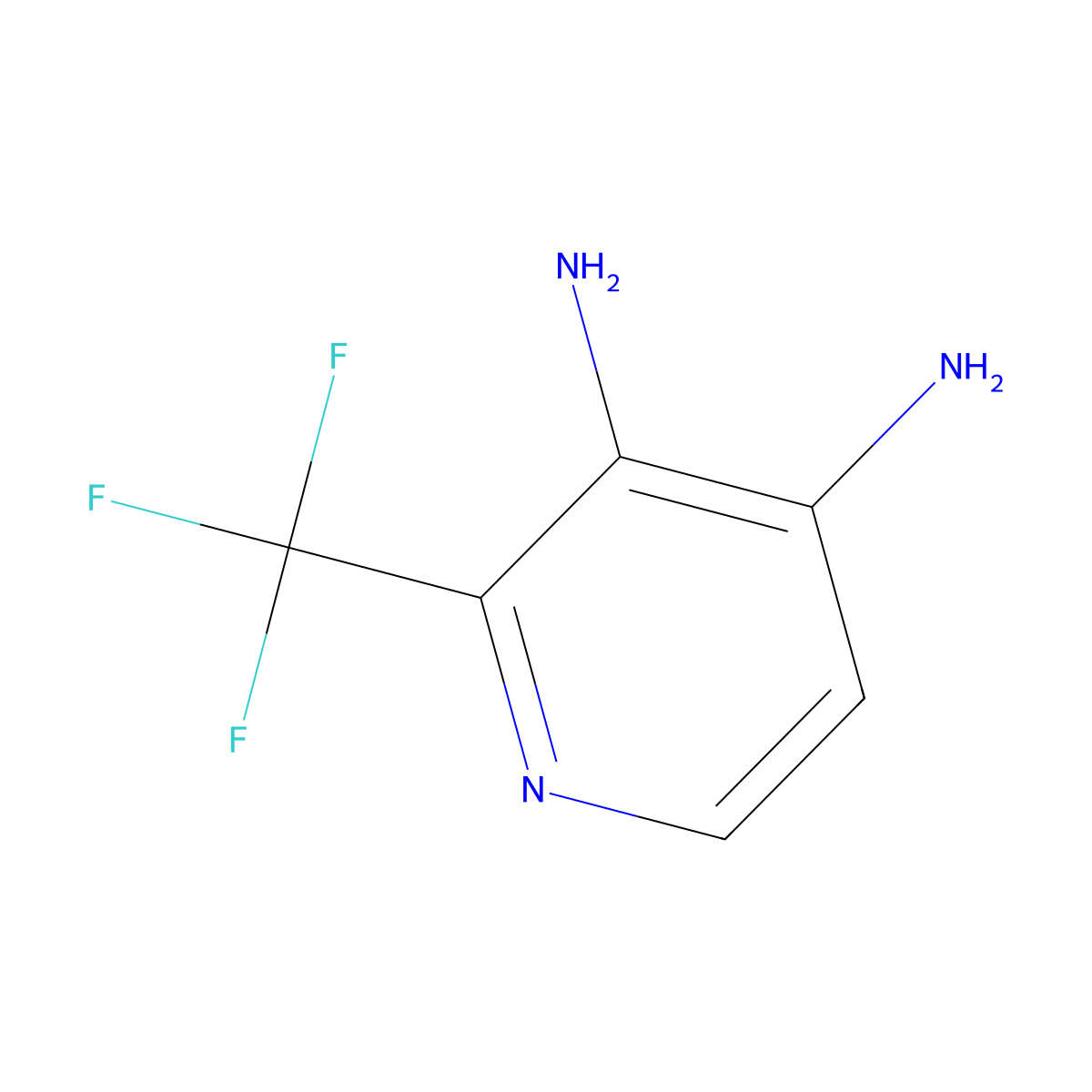 2-(Trifluoromethyl)pyridine-3,4-diamine molecular structure, CAS 1227581-91-0