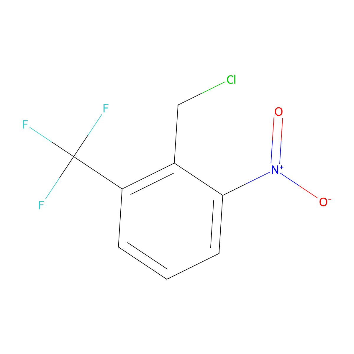 2-(Chloromethyl)-1-nitro-3-(trifluoromethyl)benzene molecular structure, CAS 1227582-39-9