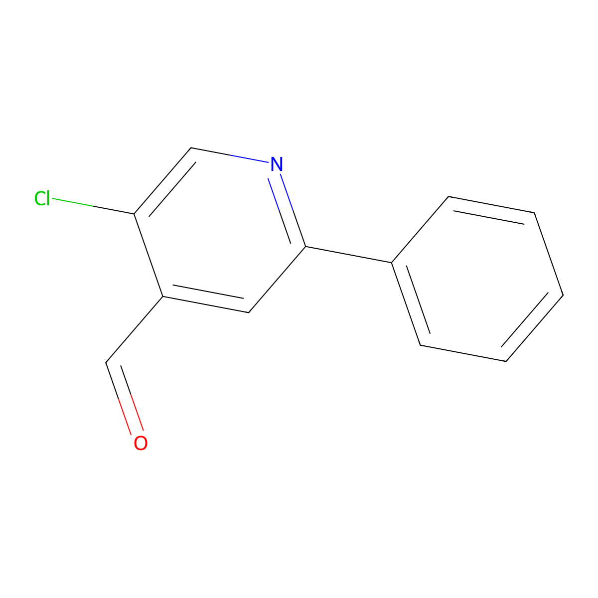 5-Chloro-2-phenylisonicotinaldehyde molecular structure, CAS 1227582-75-3