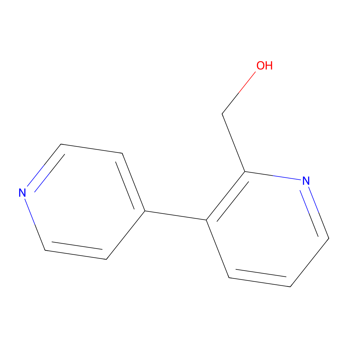 (3-Pyridin-4-yl-2-pyridinyl)methanol molecular structure, CAS 1227583-33-6