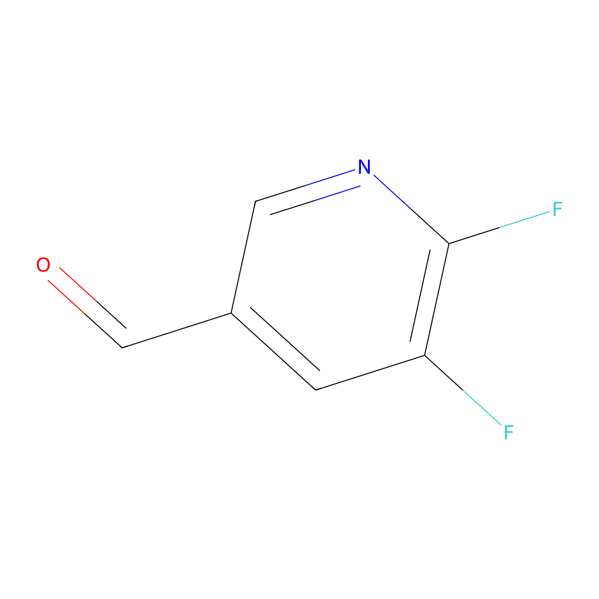 5,6-Difluoronicotinaldehyde molecular structure, CAS 1227583-68-7