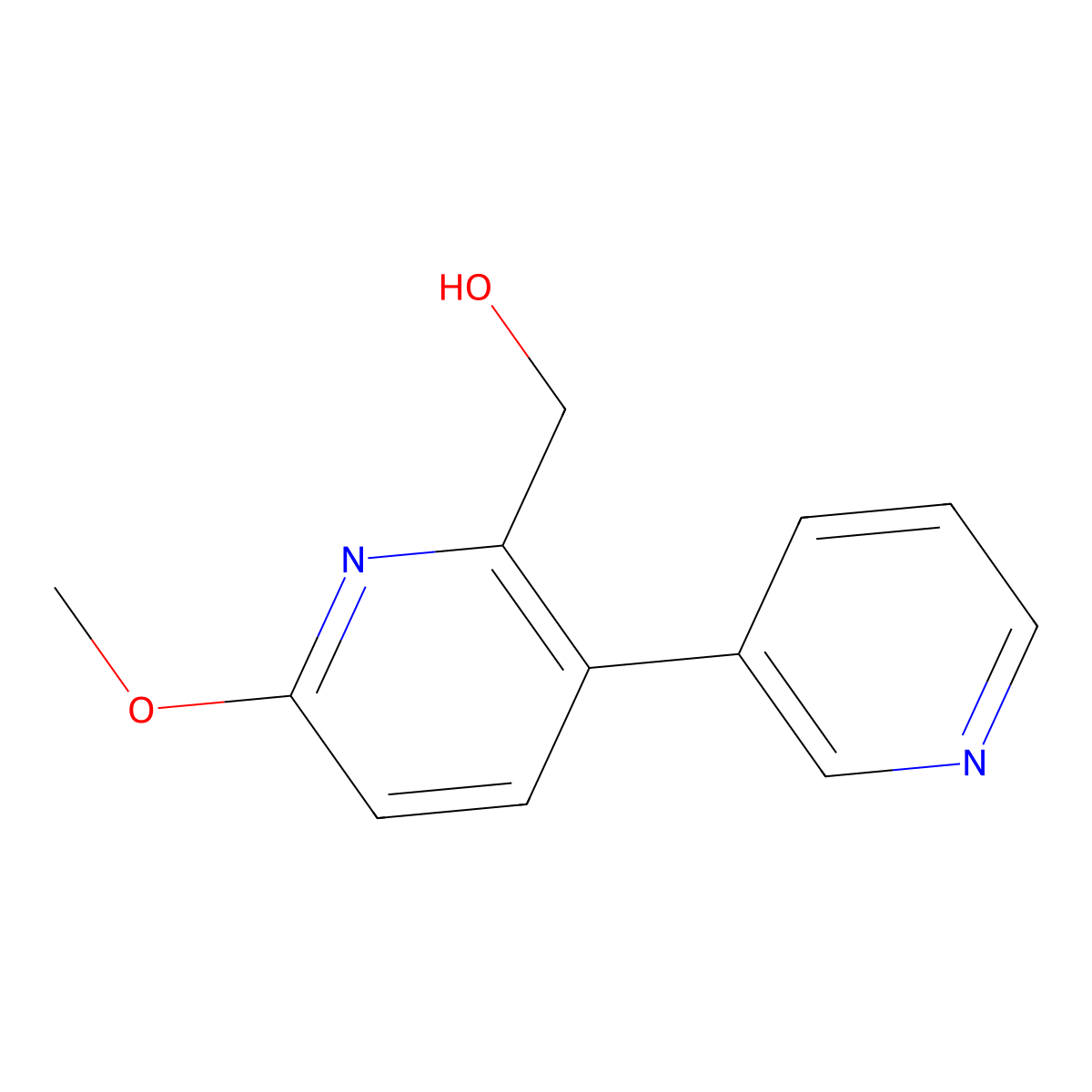 (6-Methoxy[3,3'-bipyridin]-2-yl)methanol molecular structure, CAS 1227585-31-0