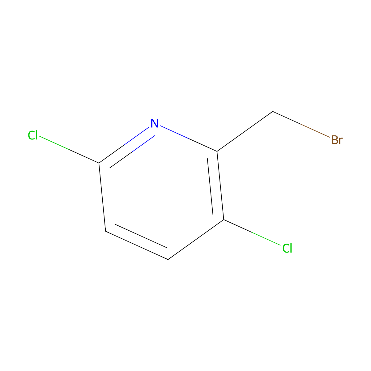 2-(Bromomethyl)-3,6-dichloropyridine molecular structure, CAS 1227585-44-5