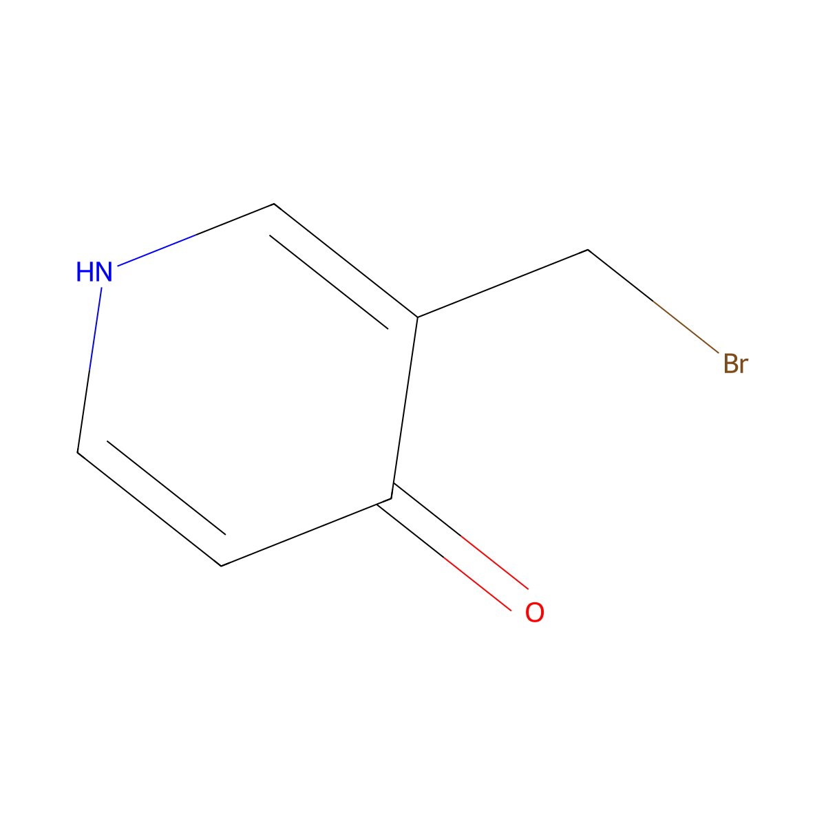 3-(Bromomethyl)pyridin-4-ol molecular structure, CAS 1227585-53-6