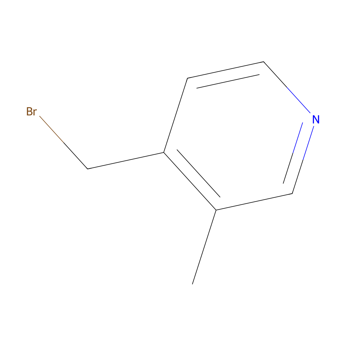 4-(Bromomethyl)-3-methylpyridine molecular structure, CAS 1227585-55-8