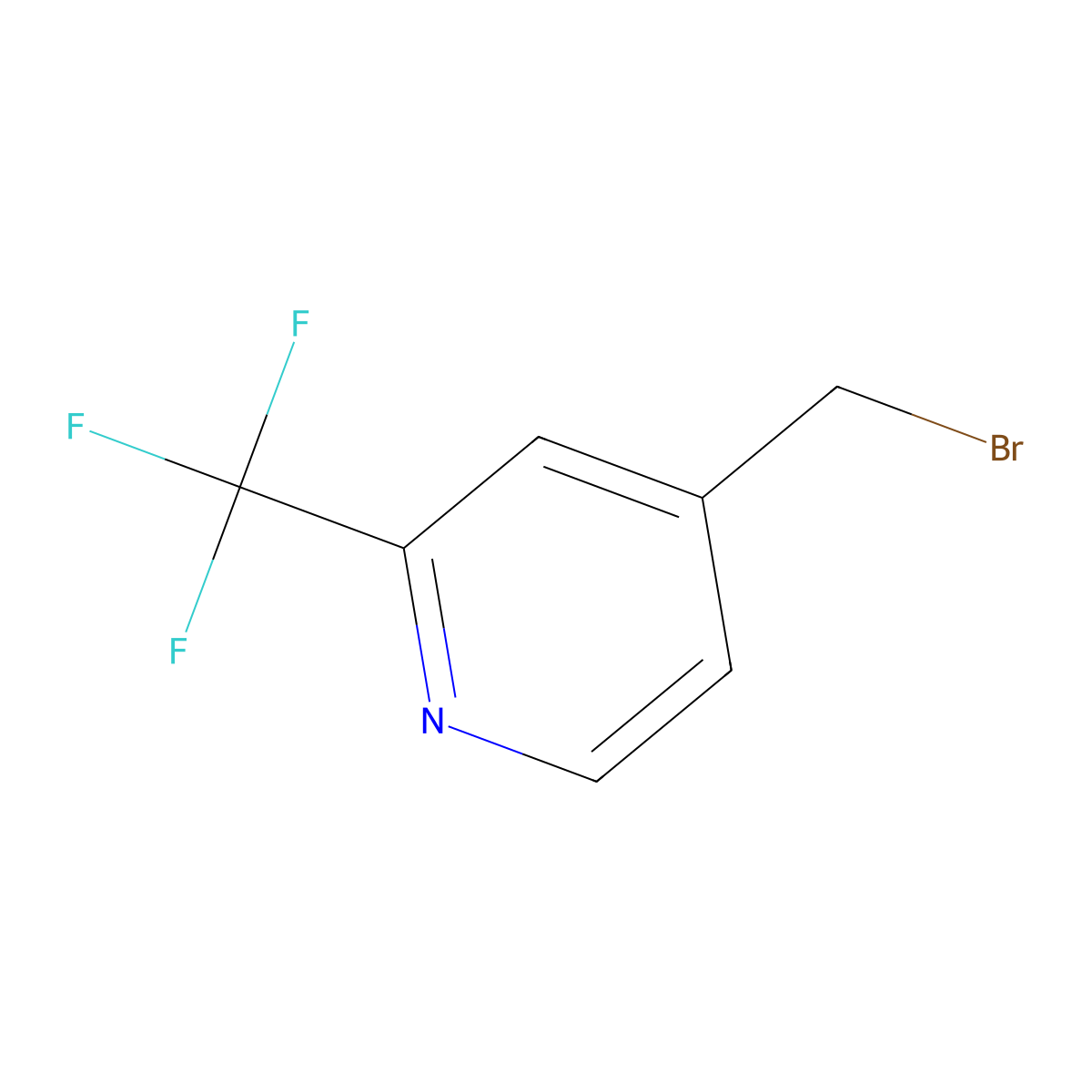 4-Bromomethyl-2-trifluoromethyl-pyridine molecular structure, CAS 1227585-56-9