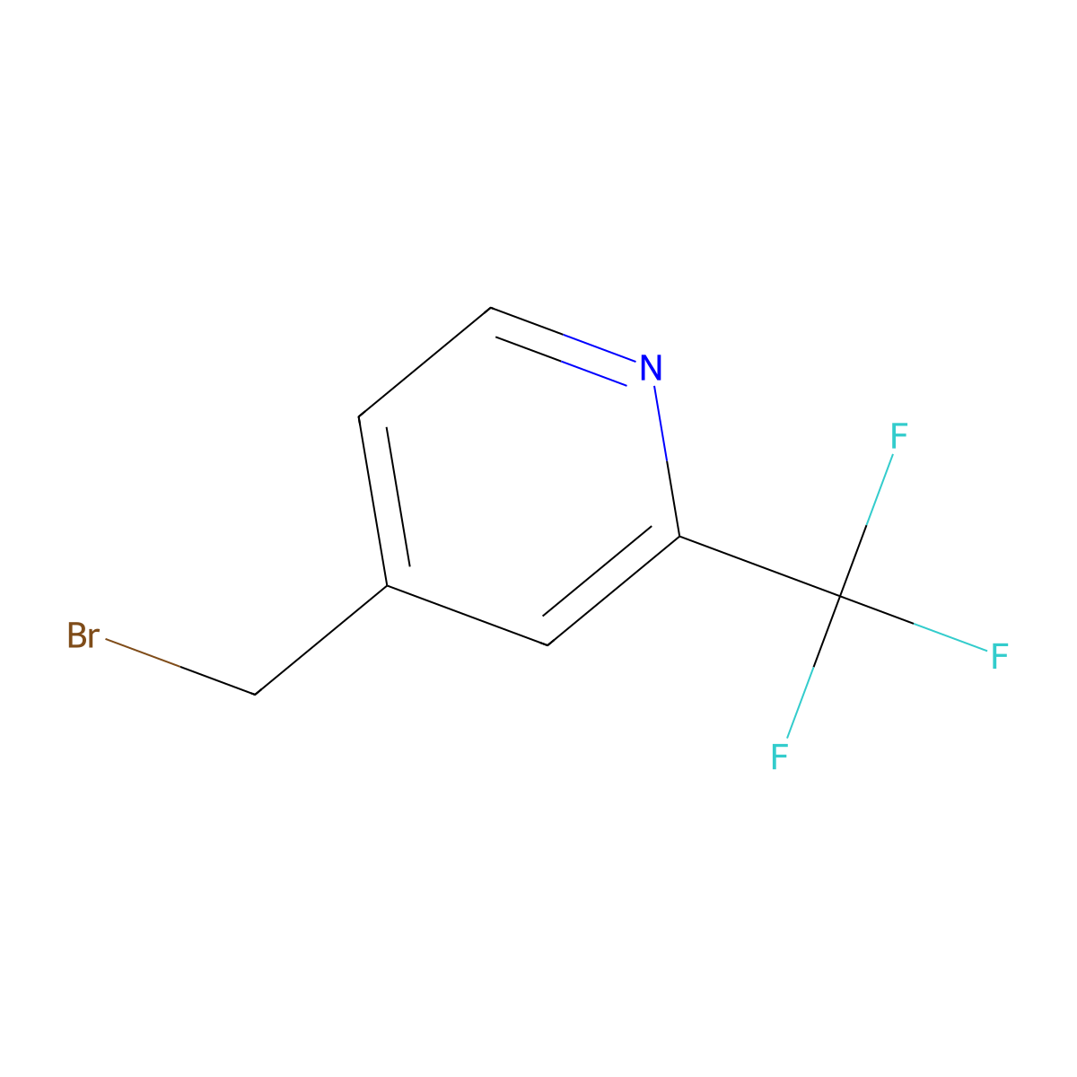 4-Bromomethyl-2-trifluoromethyl-pyridine molecular structure, CAS 1227585-56-9