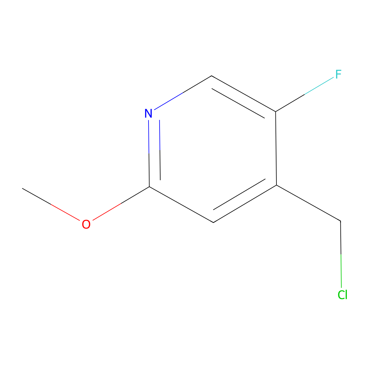 4-(Chloromethyl)-5-fluoro-2-methoxypyridine molecular structure, CAS 1227585-67-2