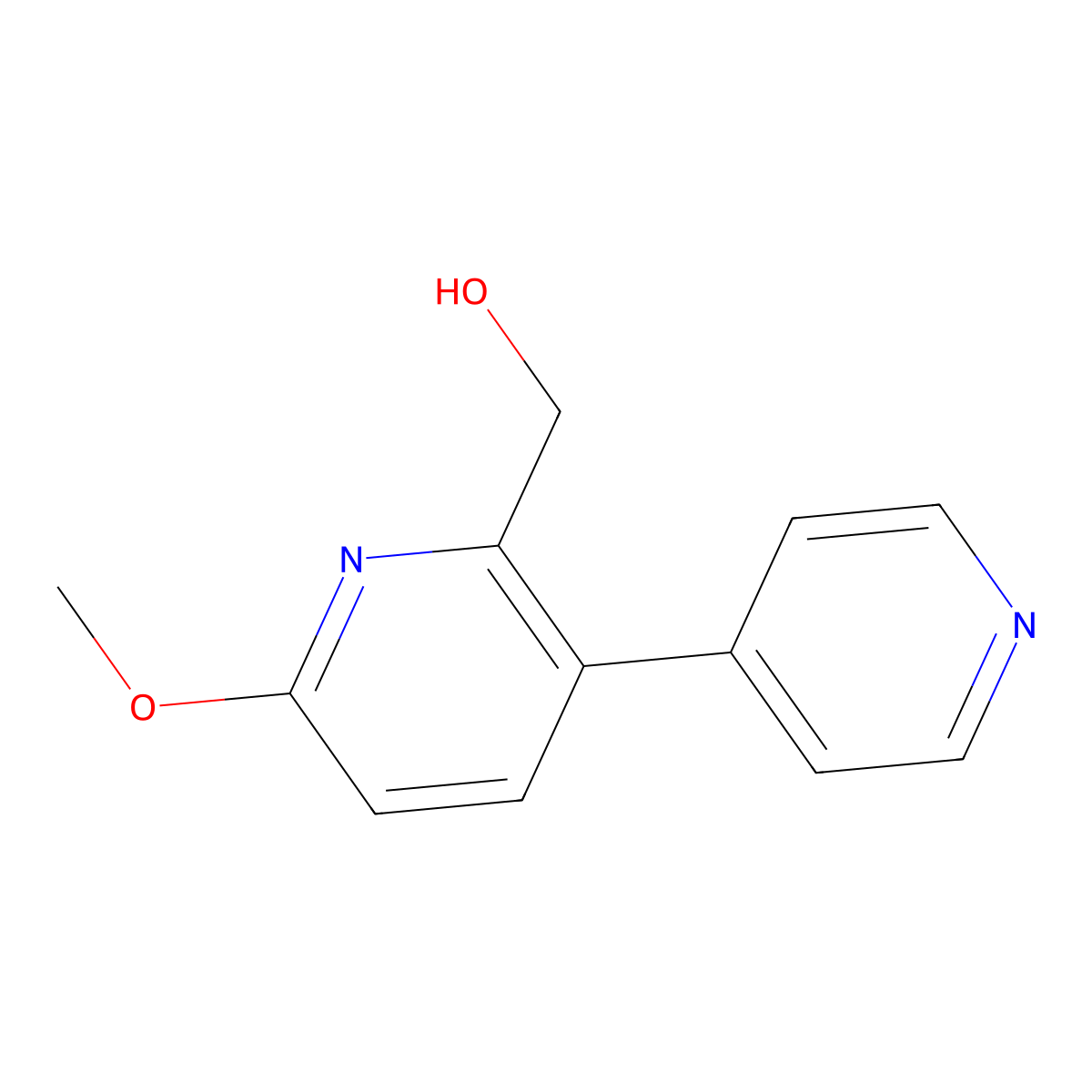 (6-Methoxy[3,4'-bipyridin]-2-yl)methanol molecular structure, CAS 1227588-31-9