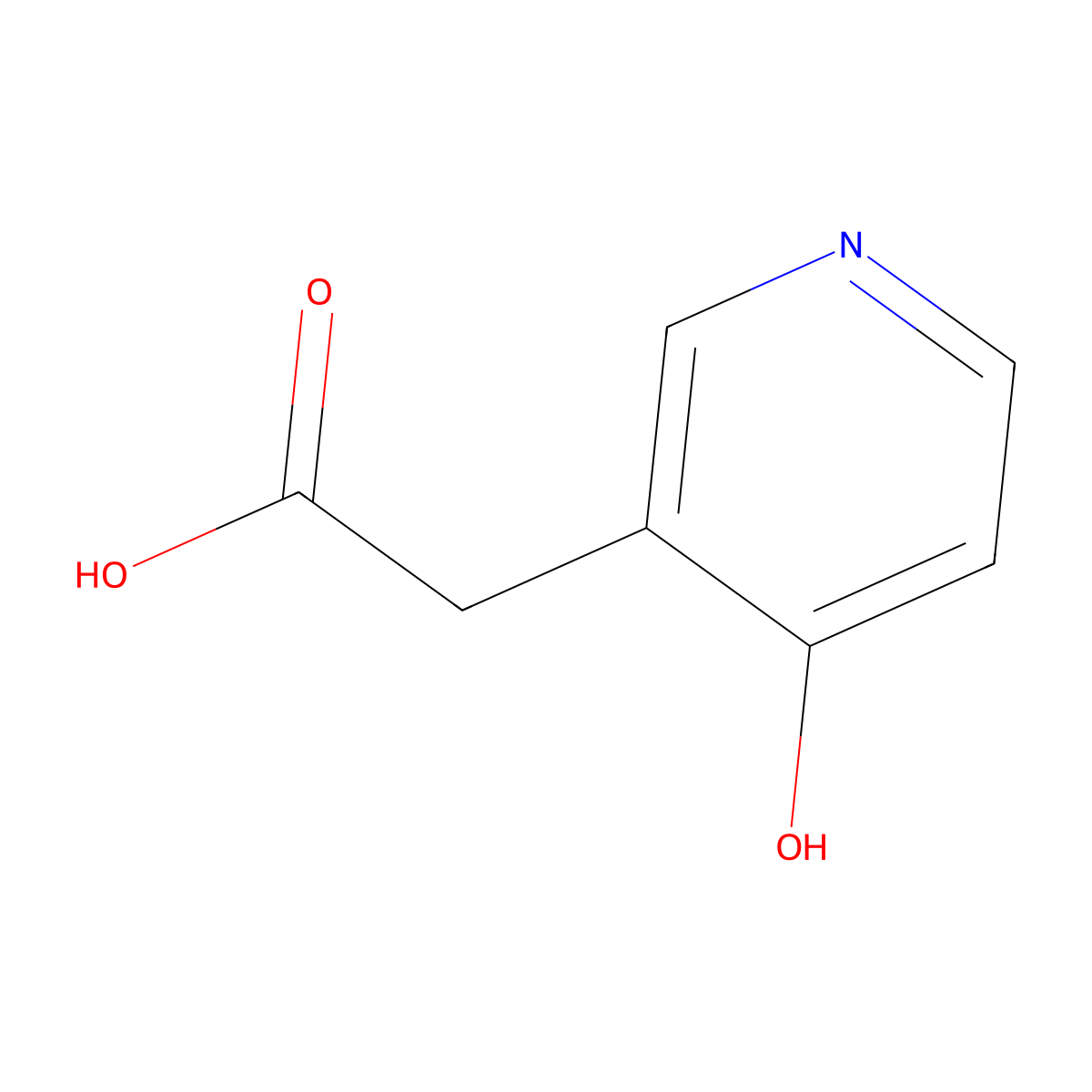 2-(4-Hydroxypyridin-3-yl)acetic acid molecular structure, CAS 1227588-69-3