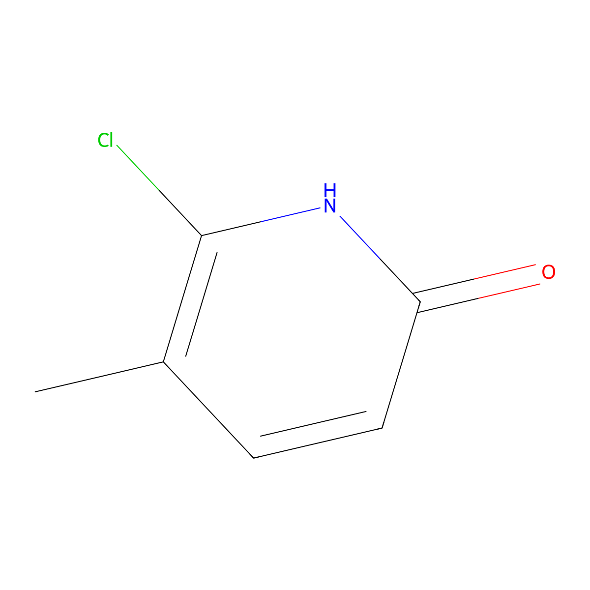 6-Chloro-5-methylpyridin-2-OL molecular structure, CAS 1227592-82-6