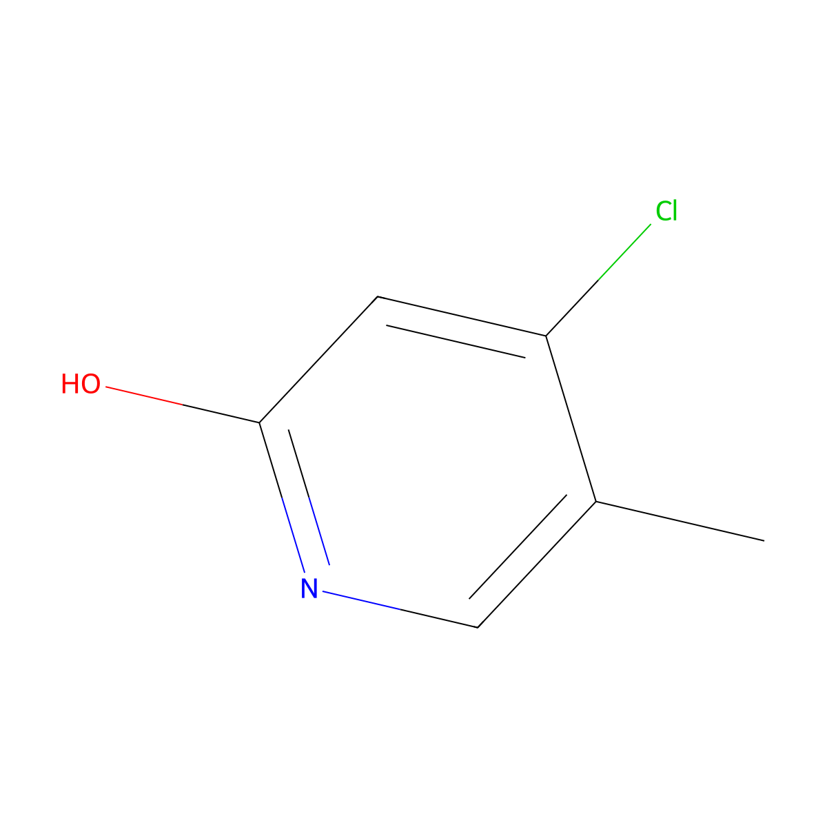 4-Chloro-5-methylpyridin-2-OL molecular structure, CAS 1227592-83-7