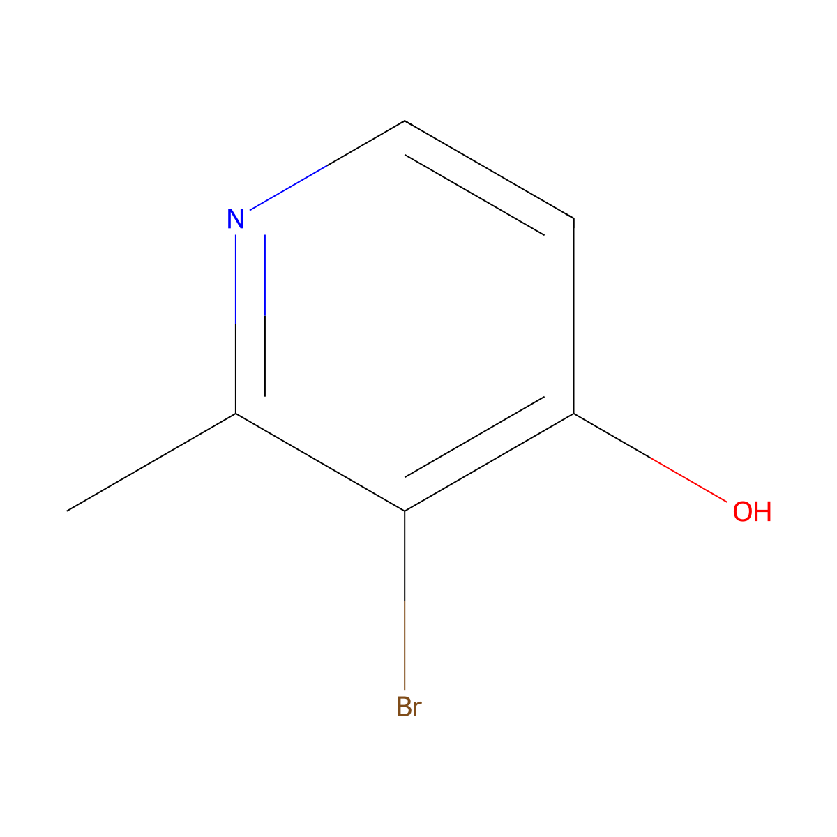 3-bromo-2-methyl-1H-pyridin-4-one molecular structure, CAS 1227593-36-3