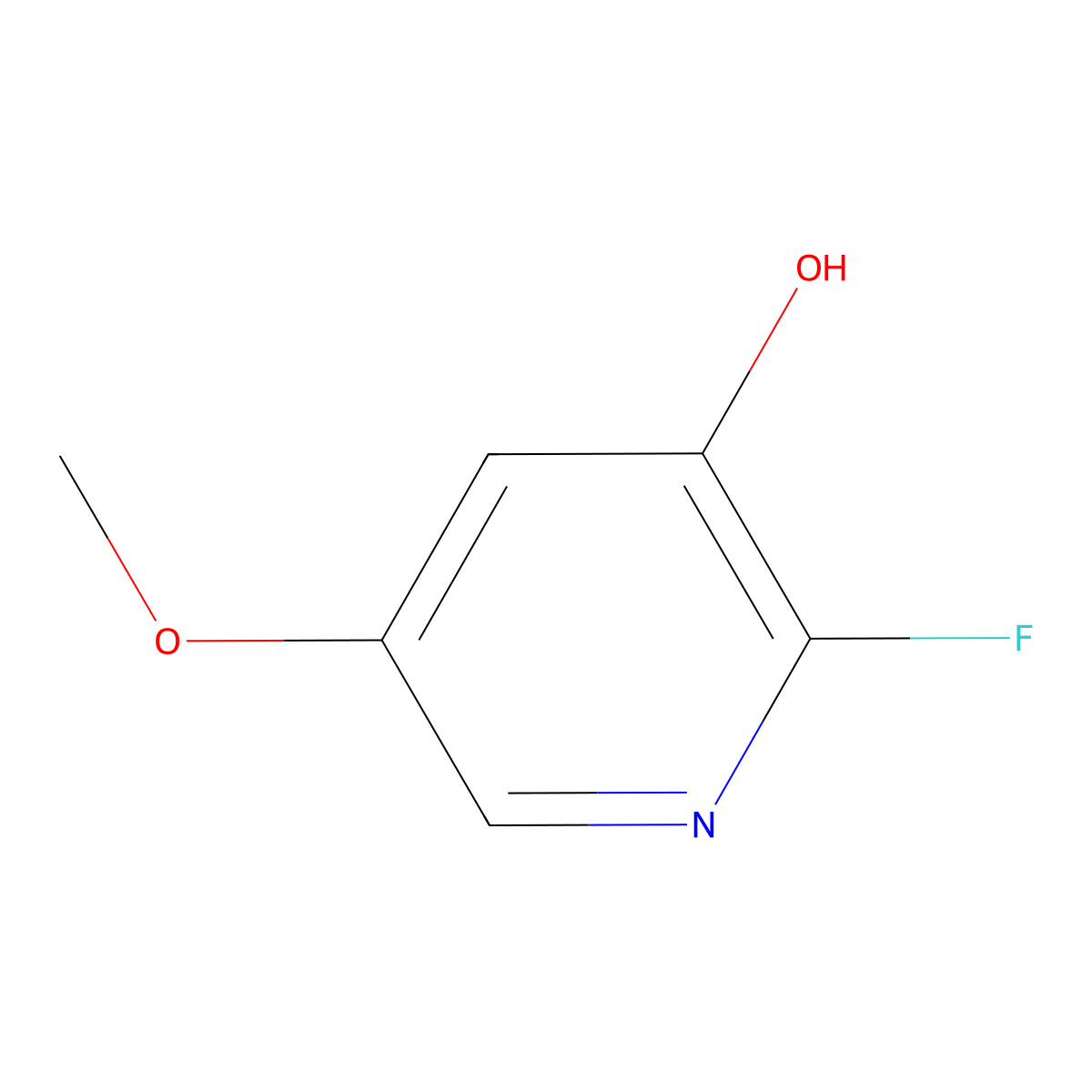 2-Fluoro-5-methoxypyridin-3-ol molecular structure, CAS 1227593-83-0