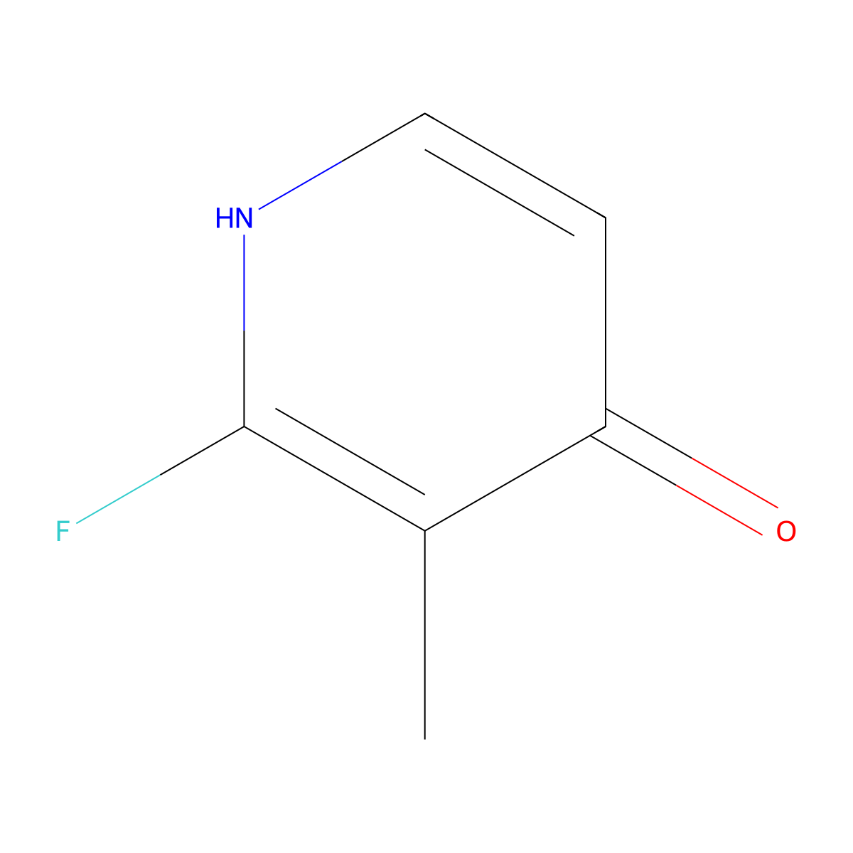 2-Fluoro-3-methylpyridin-4-OL molecular structure, CAS 1227593-90-9