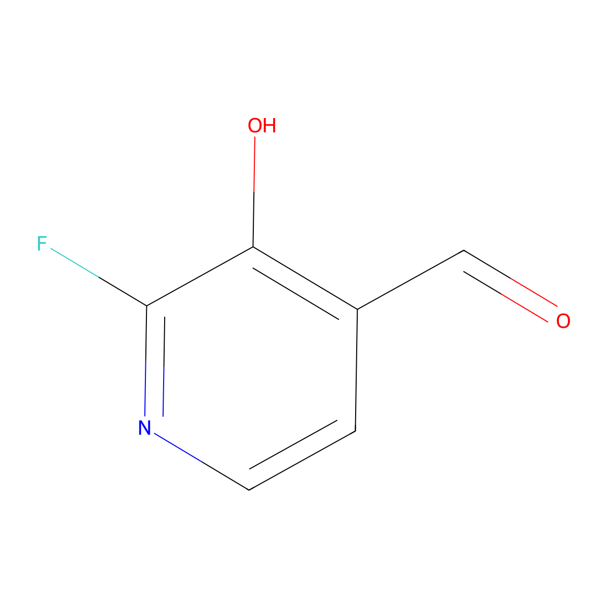 2-Fluoro-3-hydroxyisonicotinaldehyde molecular structure, CAS 1227594-02-6