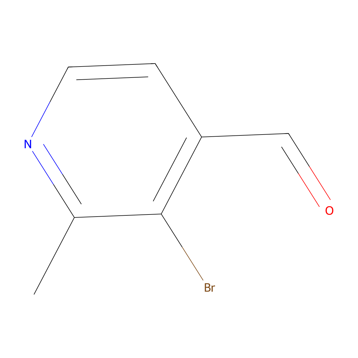 3-Bromo-2-methylisonicotinaldehyde molecular structure, CAS 1227594-60-6