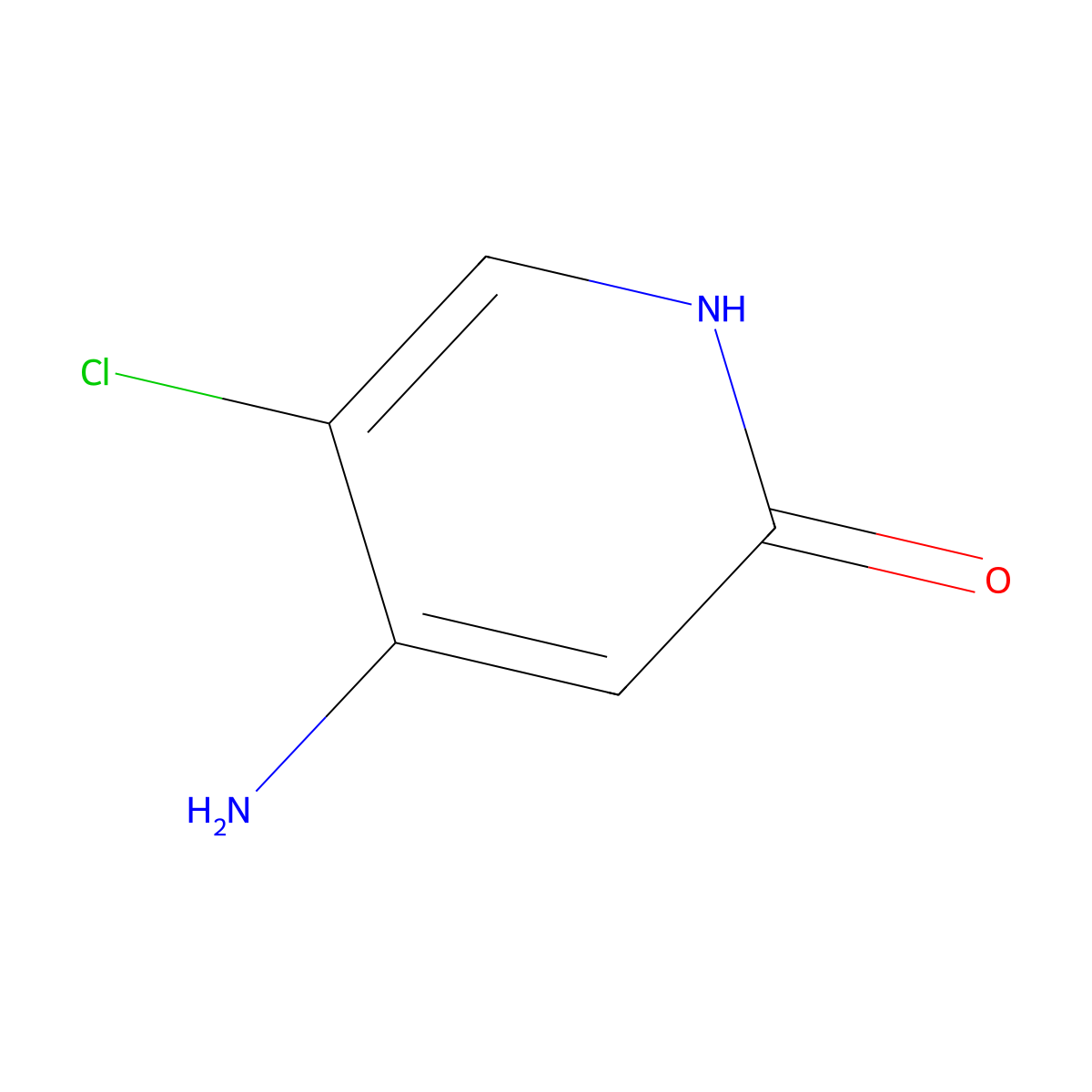 4-Amino-5-chloropyridin-2-OL molecular structure, CAS 1227595-33-6