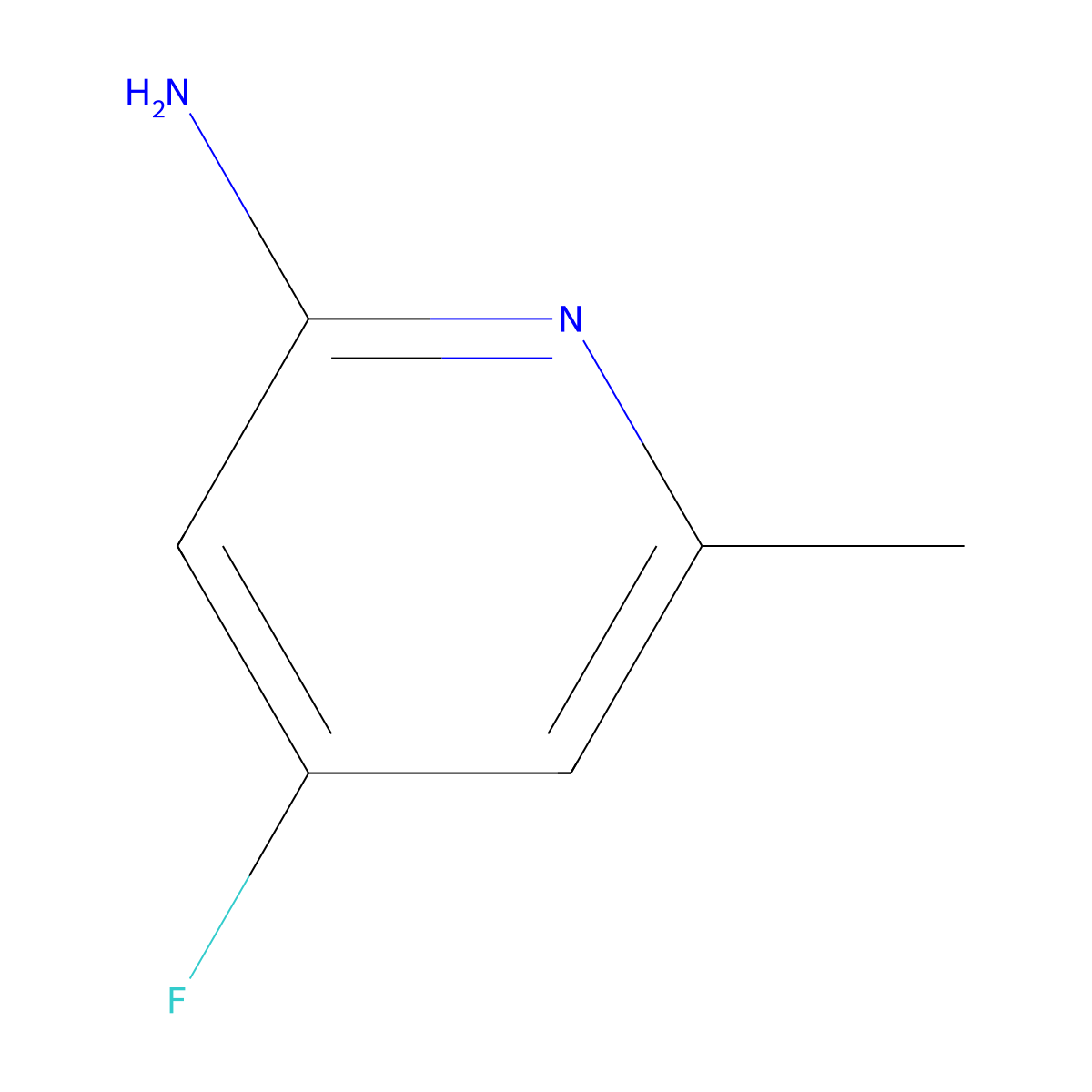 4-Fluoro-6-methylpyridin-2-amine molecular structure, CAS 1227595-84-7