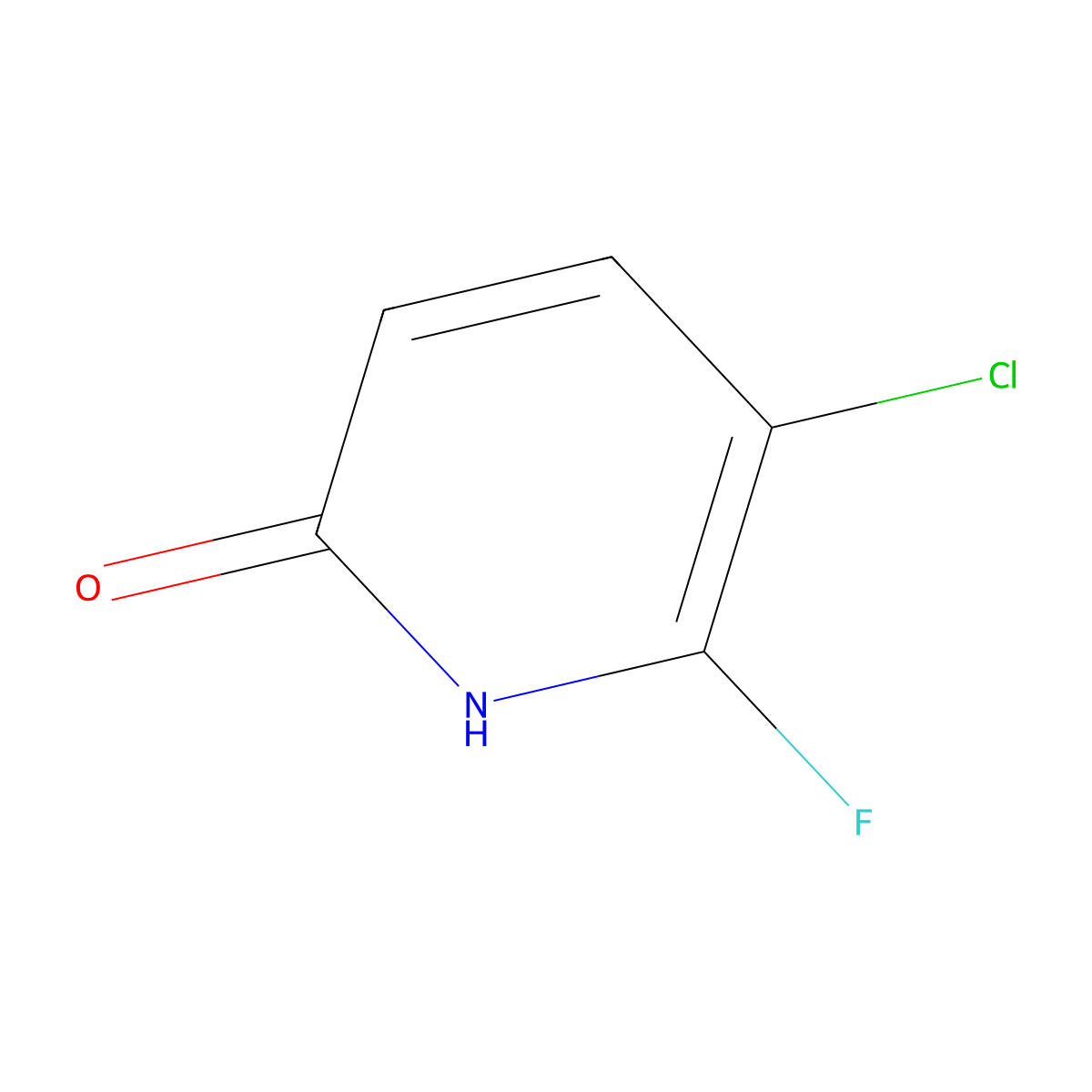 5-Chloro-6-fluoropyridin-2-OL molecular structure, CAS 1227596-11-3