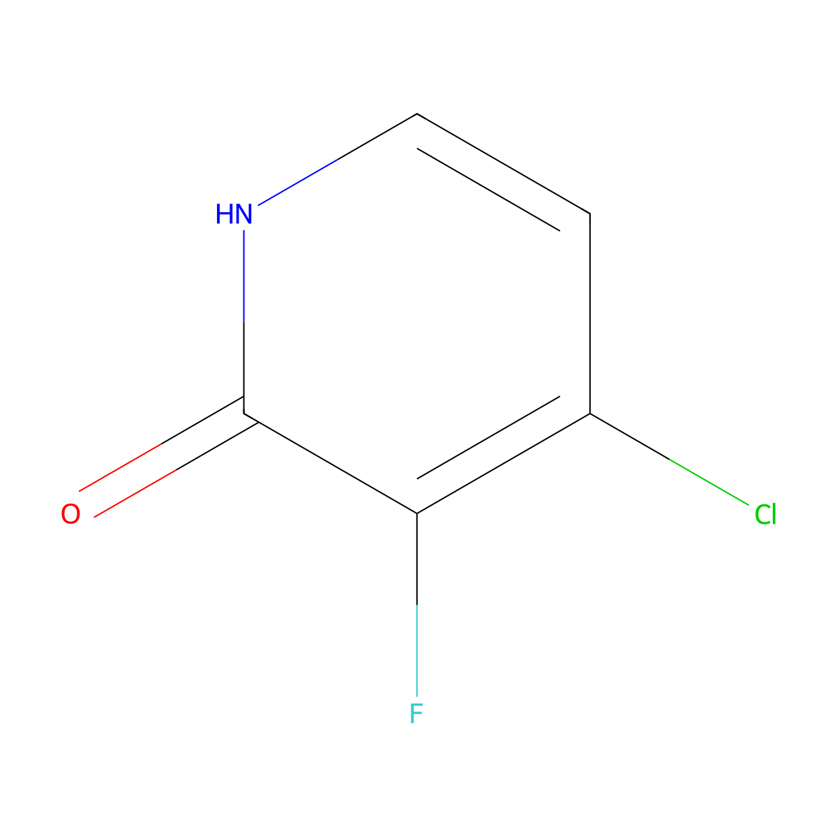 4-Chloro-3-fluoropyridin-2-OL molecular structure, CAS 1227596-29-3
